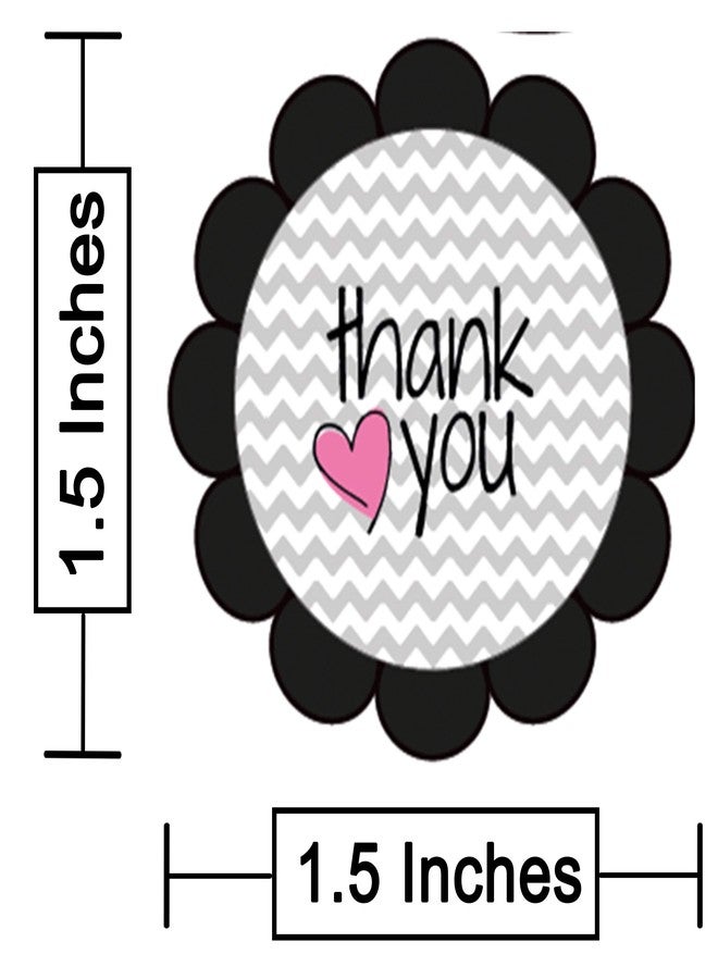 دي2سي ملصقات شكر سوداء مزخرفة بالزهور، مقاس 1.5 بوصة، لتغليف الهدايا، ذاتية اللصق، مثالية للشركات الصغيرة، لتزيين علب الهدايا، عبوة من 90 قطعة. - Image 4